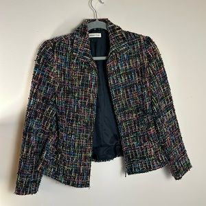 ‼️ Coldwater Creek | Multi-colored Tweed Jacket | Modern | Size Small Petite